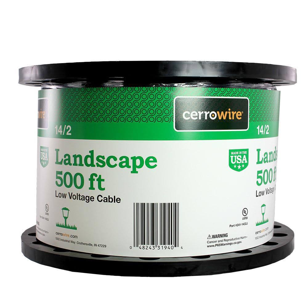 500 ft. 14/2 Black Stranded Landscape Lighting Wire F85457