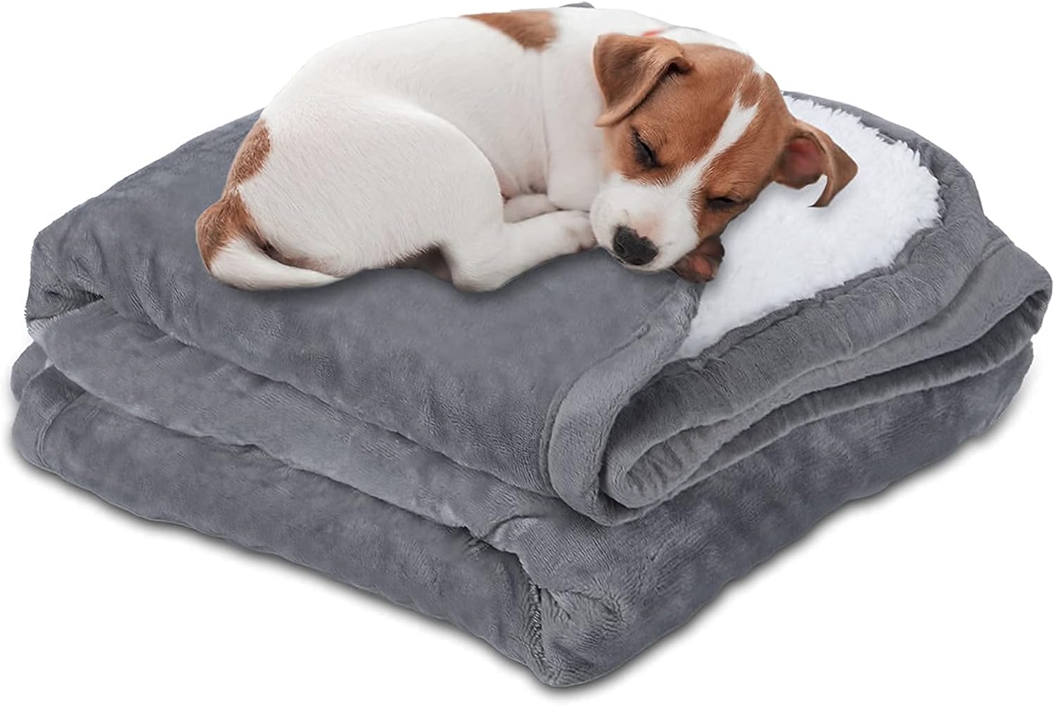 Waterproof Reversible 50x60 Dog Blanket with Sherpa S159874