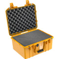 Yellow Hard Carry Case with Foam Insert and Liner W8414