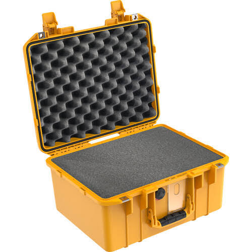Yellow Hard Carry Case with Foam Insert and Liner W8414
