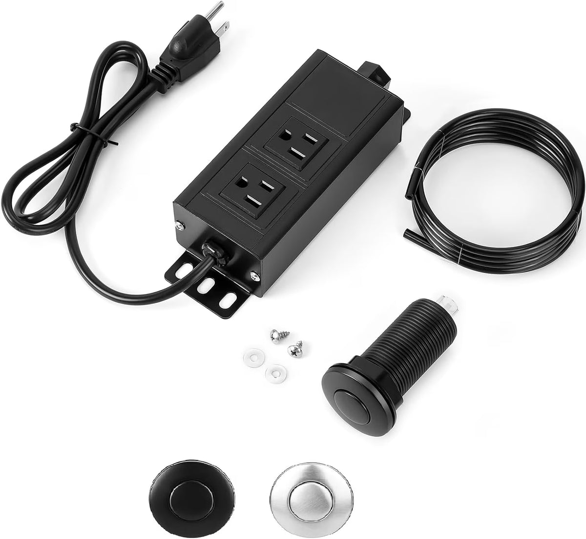 Black Stainless Steel Sink Top Air Switch Kit L7804