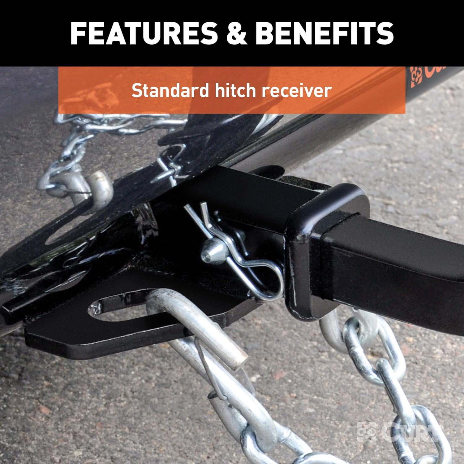 Class 2 Trailer Hitch with Ball Mount, 1-1/4-Inch Receiver E266242