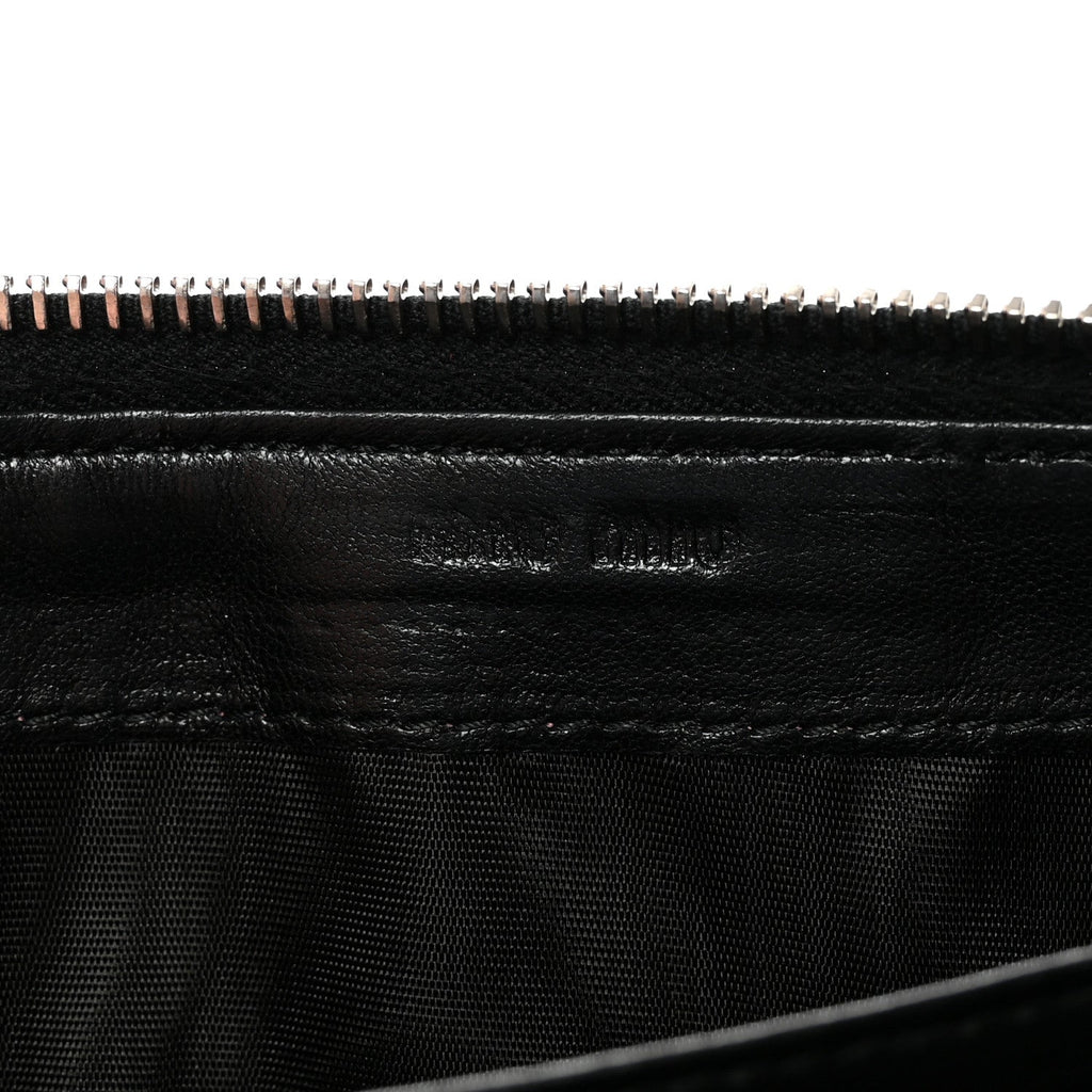 Patent Bow Flap Wallet Green Black