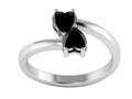 Black Spinel Ring 925 Sterling Silver X6333