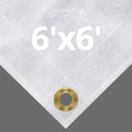 White Canvas Tarps 6' x 6' M2202