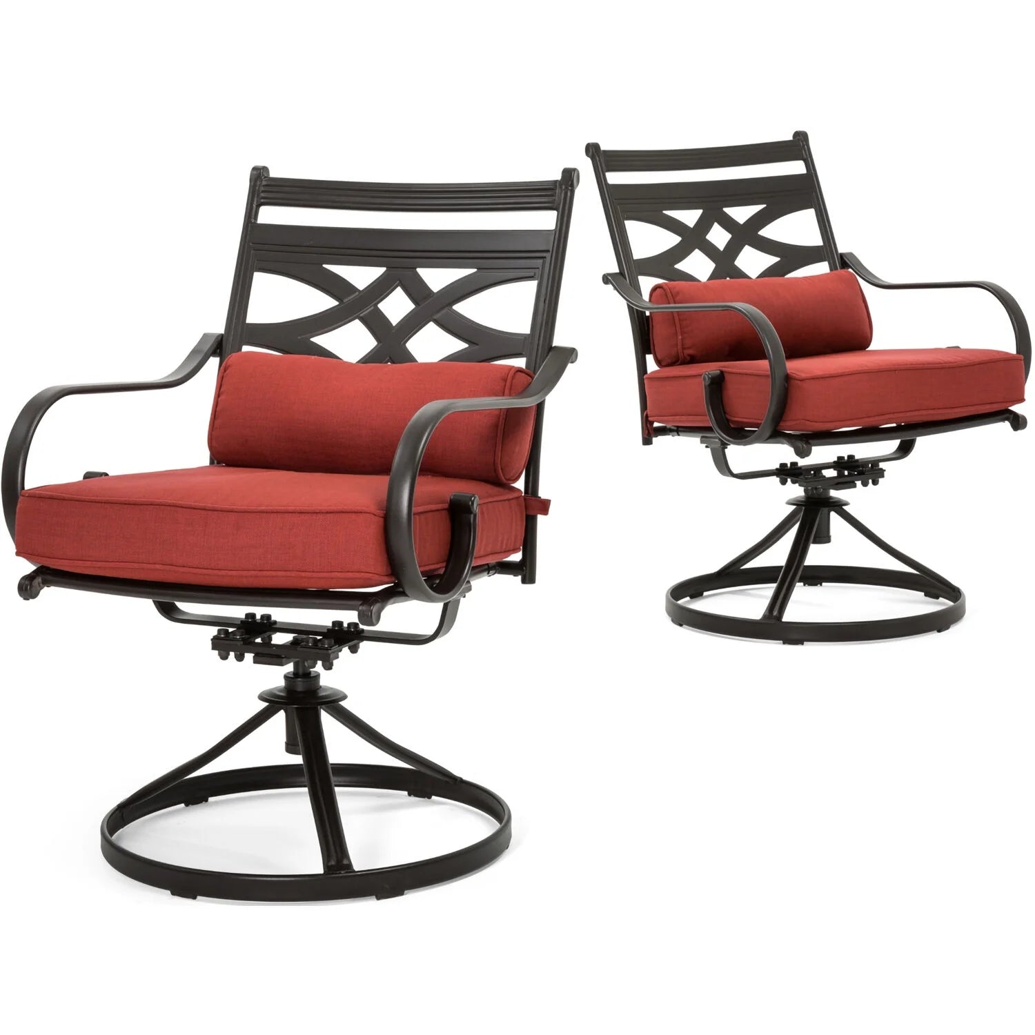 7-Piece Outdoor Patio Dining Set with 6 Swivel Rocker Chairs and Rectangle Table X13911