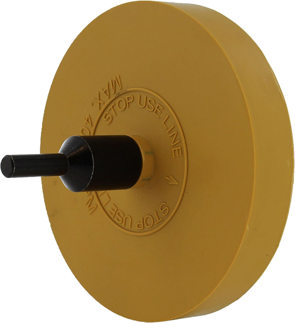 Rubber Eraser Wheel 4in Pad & Adapter 6-Pack, Pack of 2 K295559