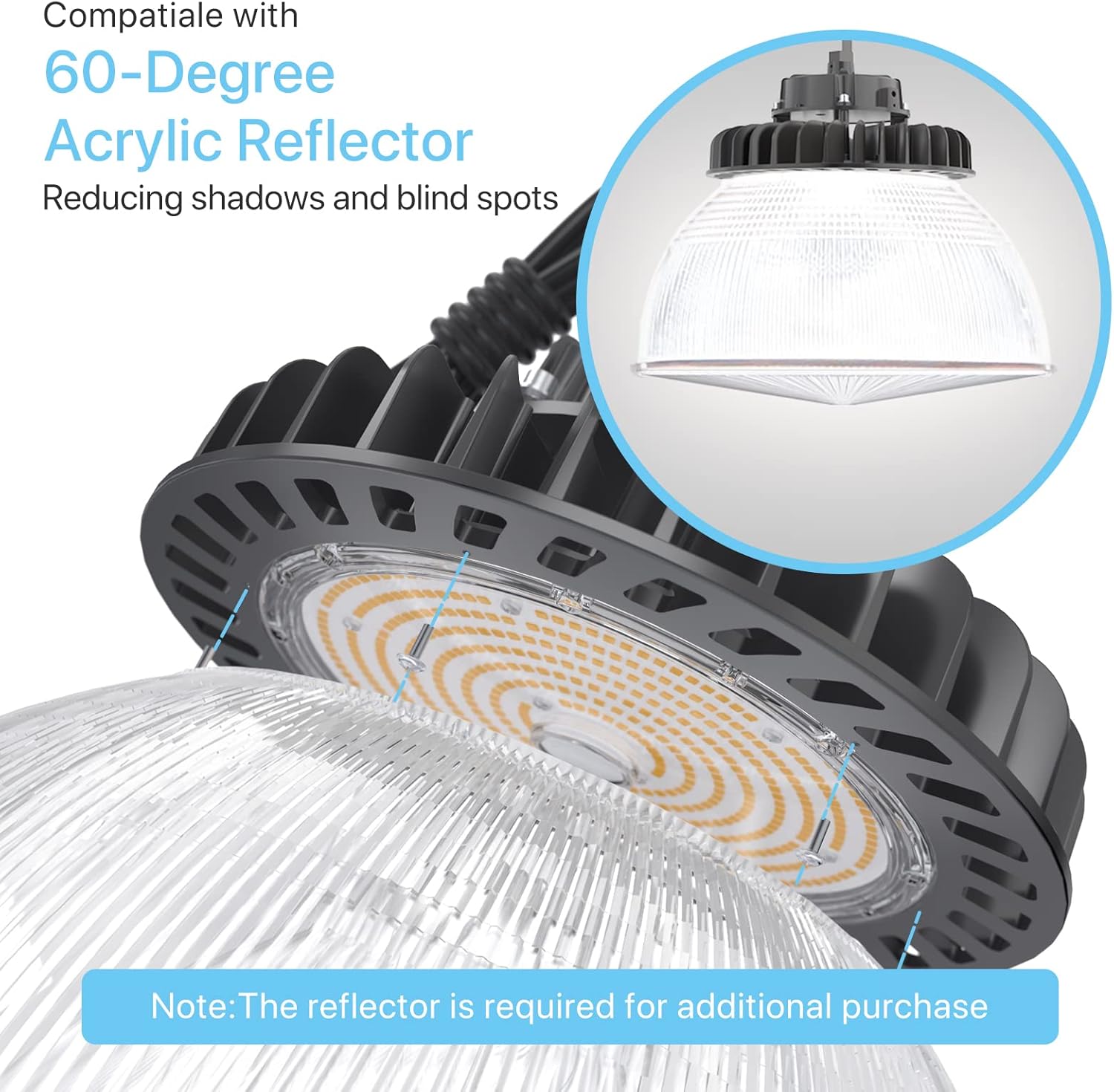 100W 14000LM Dimmable LED High Bay Light T9825