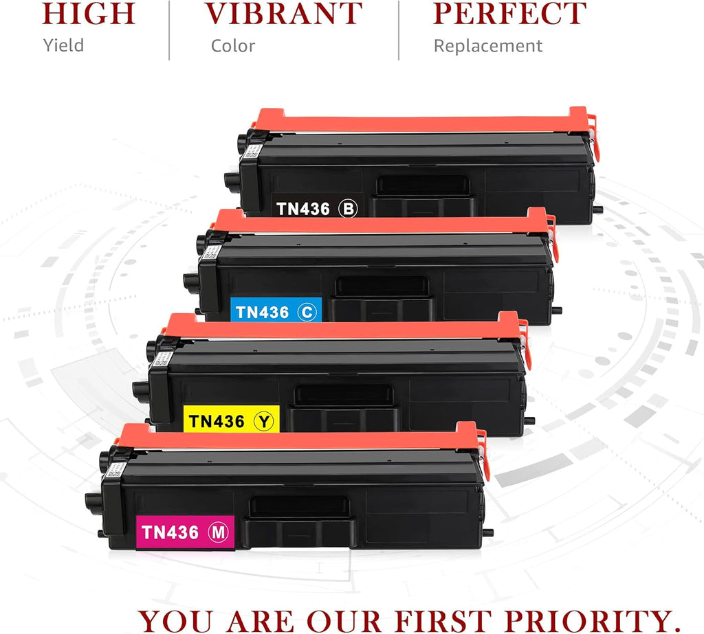 Compatible Toner Cartridge for Brother Printer (4 Packs) M1866