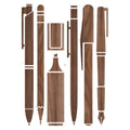 Wooden Pen Collection Wall Decal C87653