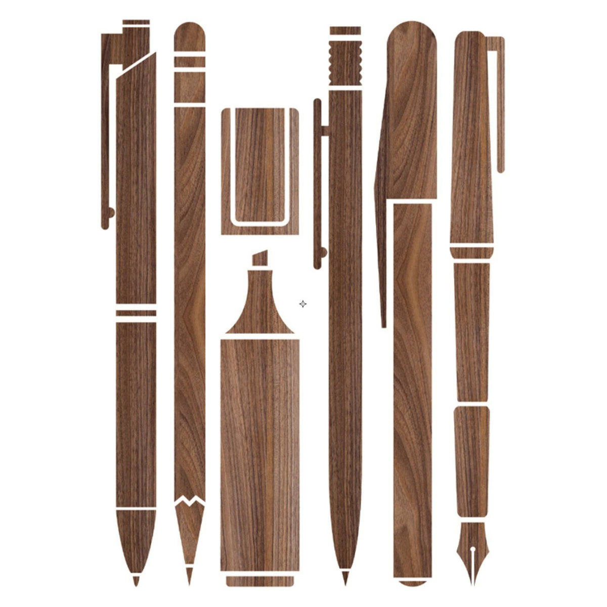 Wooden Pen Collection Wall Decal C87653