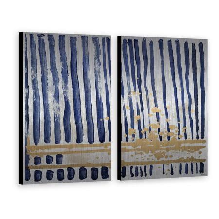 Blue Verticals Diptych - 48 x 36 S78346