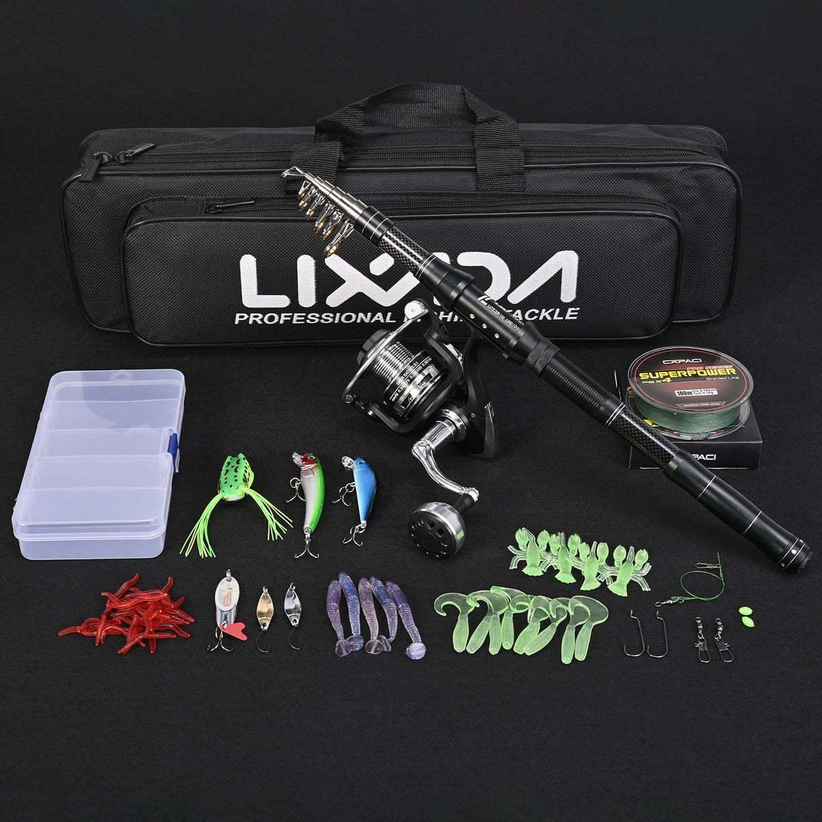 Telescopic Pole Reel Combo Set Z133