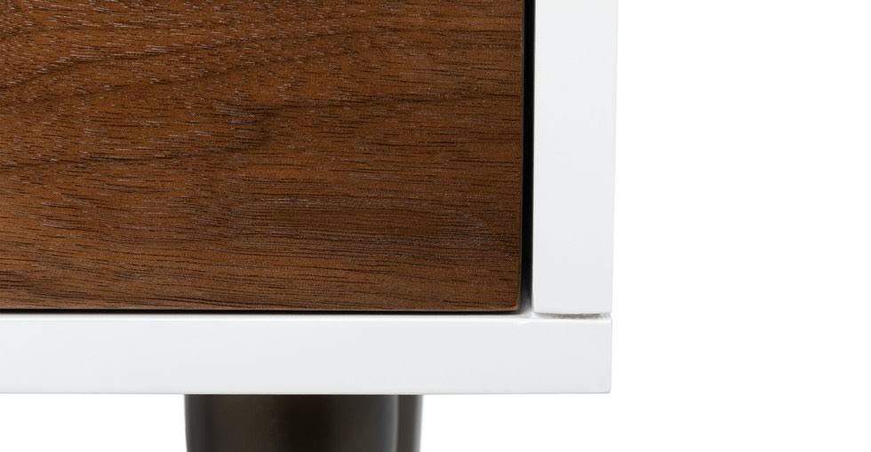 White and Walnut 48x22 Drawer R32356