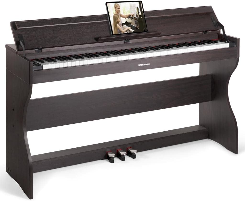 88 Keys Full Weighted Hammer Action Digital Piano, Black J234