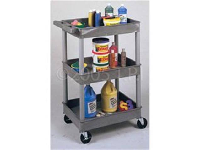 3 Shelf Gray Tub Cart Z7060