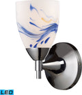 Polished Chrome 1-Light Sconce with Mountain Glass G20673