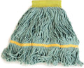 Green Flo Pac Small Looped End Wet Mop Head with Yellow Band G788