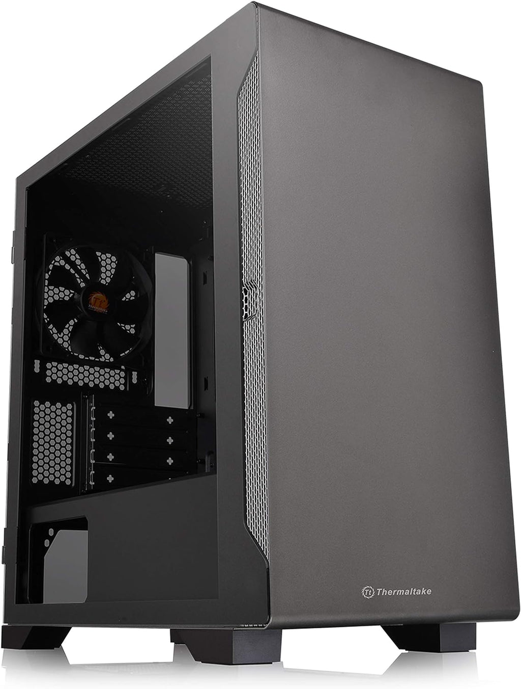 White Tempered Glass Micro-ATX Computer Case with 120mm Rear Fan G383834