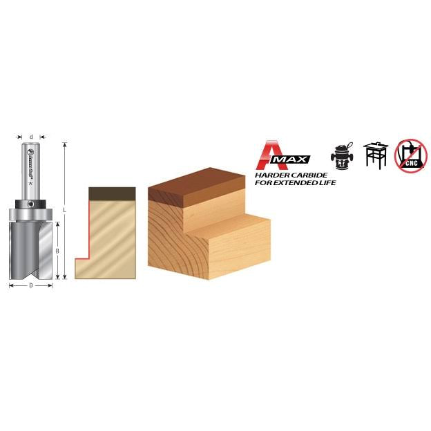 Carbide Tipped Flush Trim Plunge Template Bit, 1-1/8x22 A521