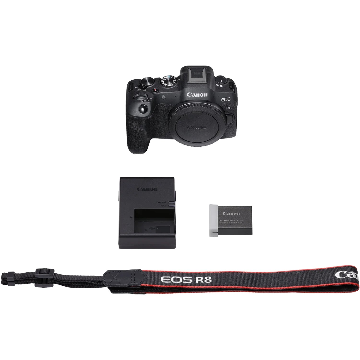 Canon EOS R8 Full Frame Mirrorless Interchangeable Lens Camera Body with Photography Bag, Microphone, Tripod, Software & Accessories Kit F598