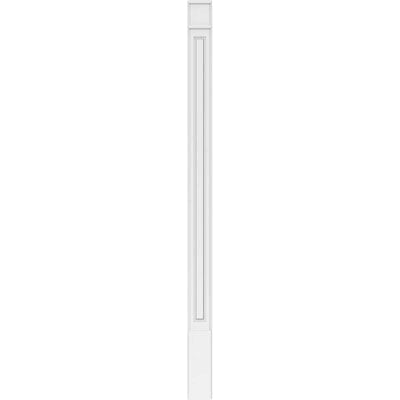 Raised Panel PVC Pilaster with Decorative Capital and Base (Pair) L729