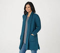 XX-Small Merino Wool Open Front Long Sweater Cardigan N43424