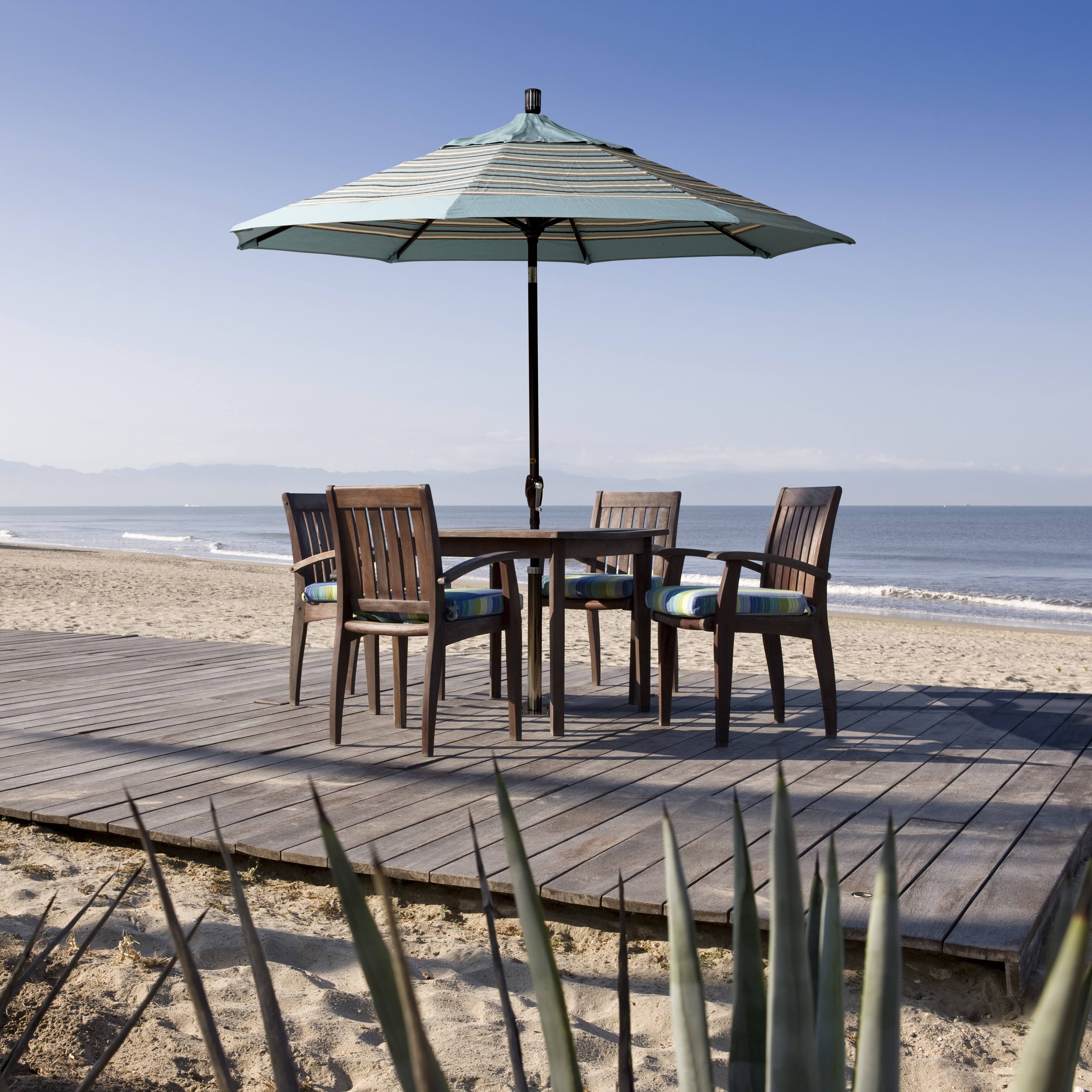 9 ft. Aluminum Market Umbrella Push Tilt D6423