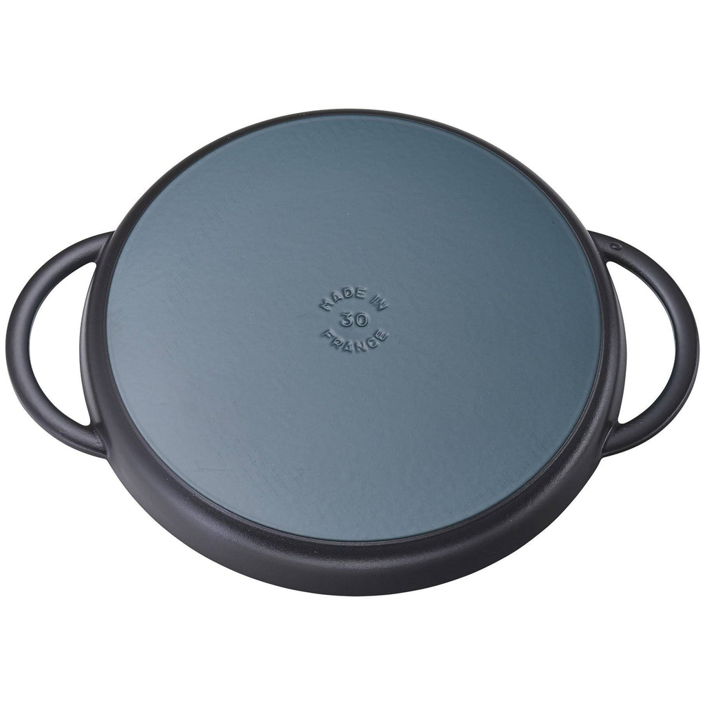 Matte Black Cast Iron Chicken Griddle & Press Set W5976