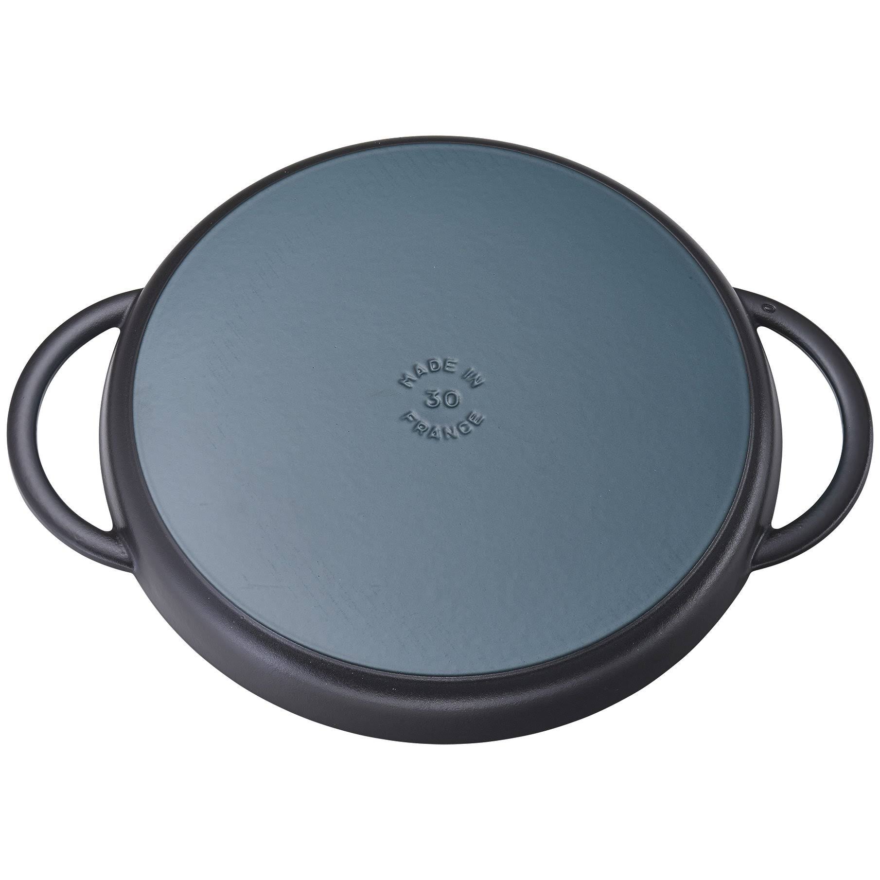 Matte Black Cast Iron Chicken Griddle & Press Set W5976