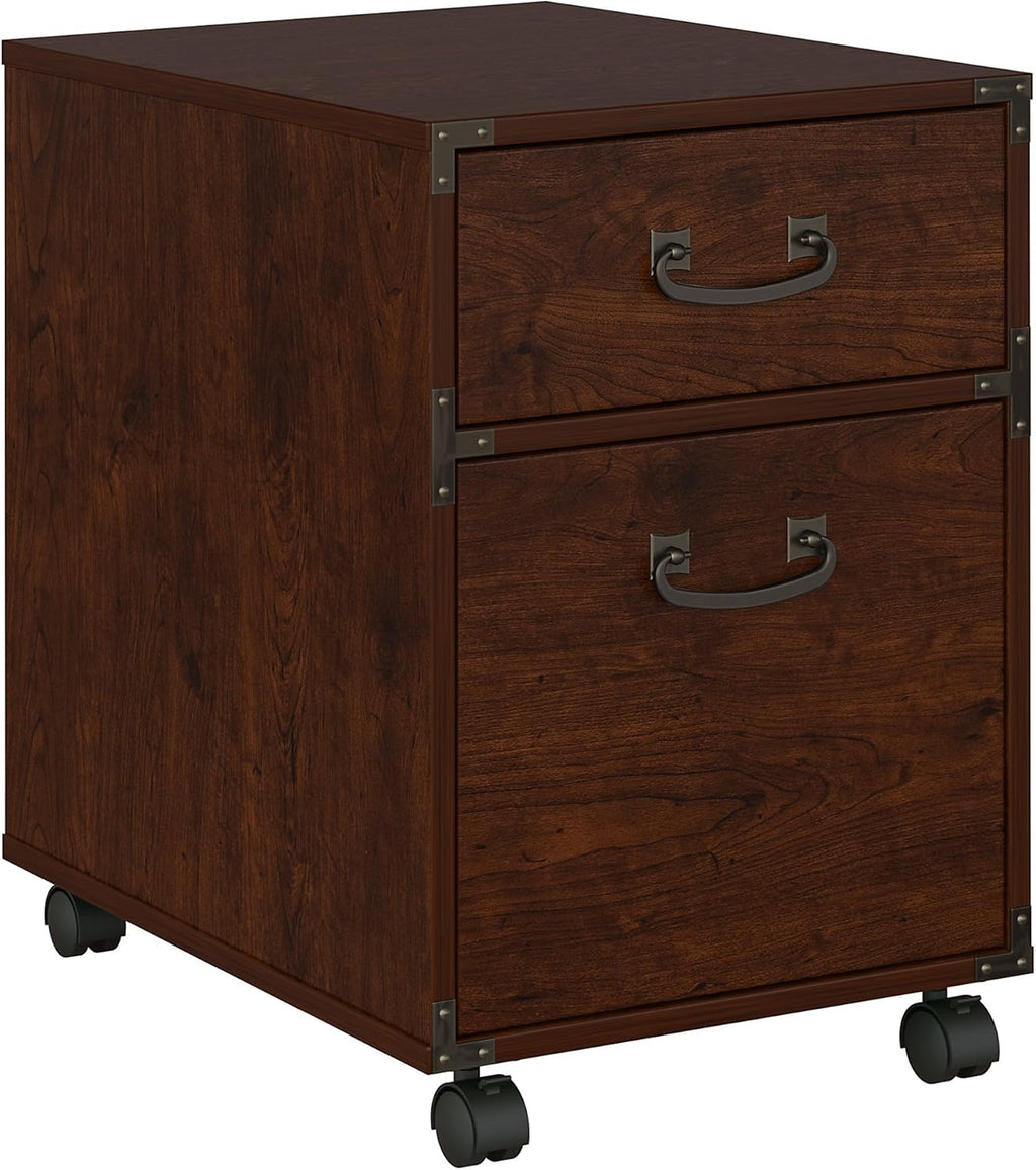 2 Drawer Mobile File Cabinet, Coastal Cherry R840