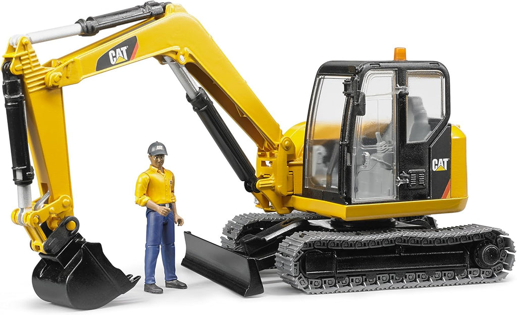 Cat Mini Excavator with a Worker W79441
