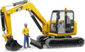 Cat Mini Excavator with a Worker W79441