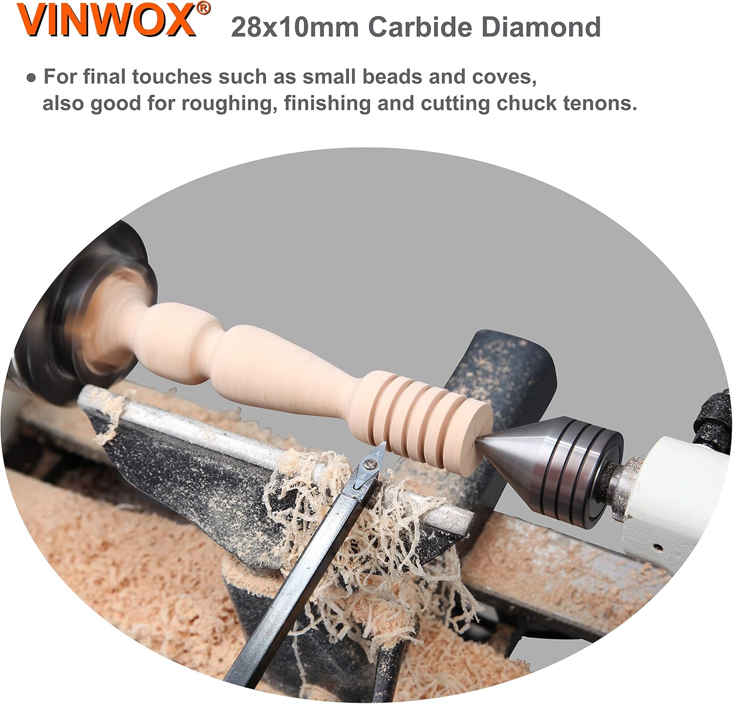 3 PCS Carbide Wood Lathe Turning Tool Set V86089