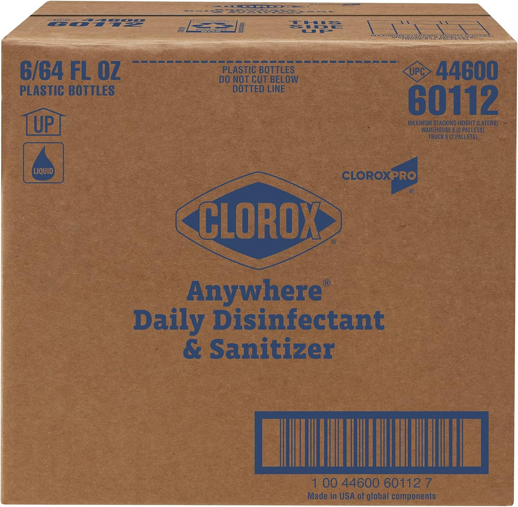 Anywhere Daily Disinfectant and Sanitizer, 64 Fluid Ounces (Pack of 6) B8899