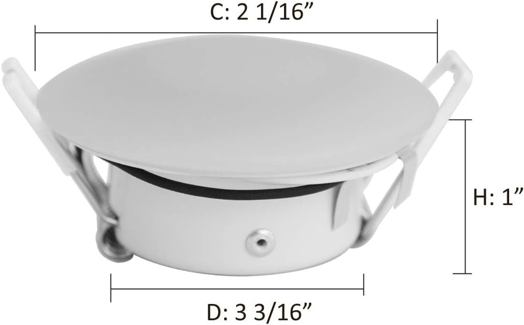 3 Inch LED RV Puck Light Full Aluminum Recessed Mount Down Light 12V Interior Light 4000K Cool White 6 Packs Q195227