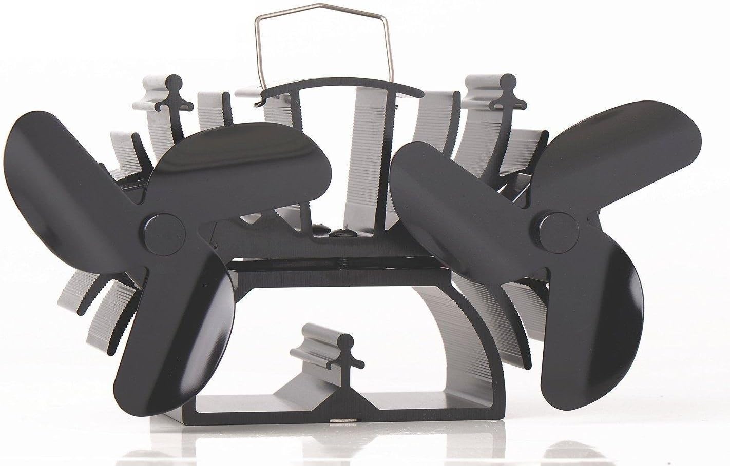 4.9 inches Twin motor Heat Powered Stove Fan Pack of 2 P983822