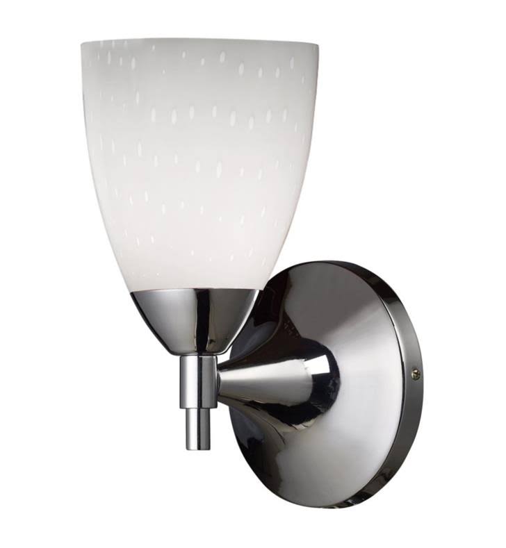 Polished Chrome 1-Light Sconce with Mountain Glass G20673