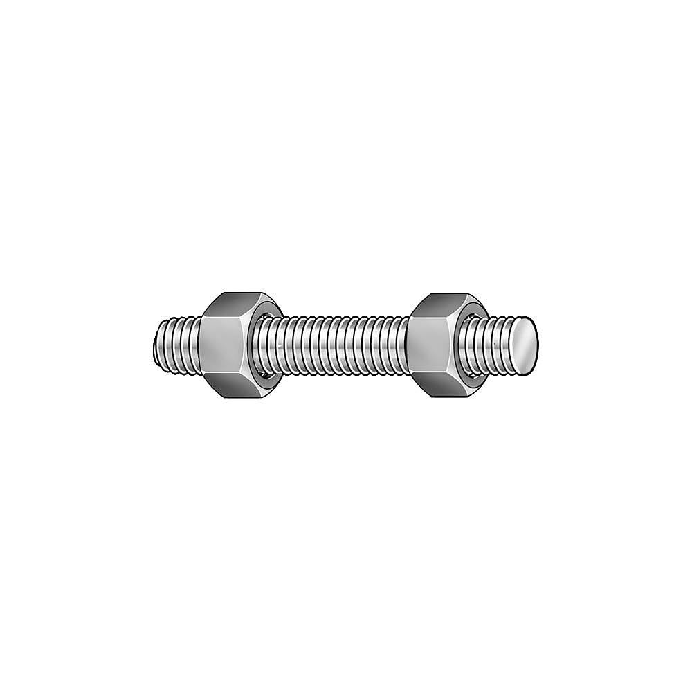 Threaded Stud, 1 1/4-8 x 8 1/2, pk4 U350