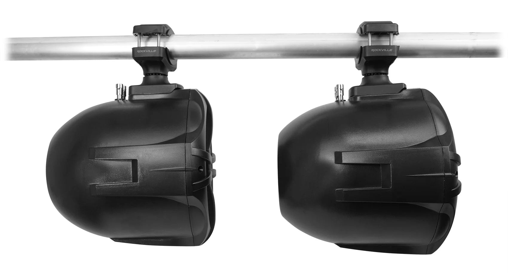 Black 8" Marine Wakeboard Tower Speakers with Receiver E34985