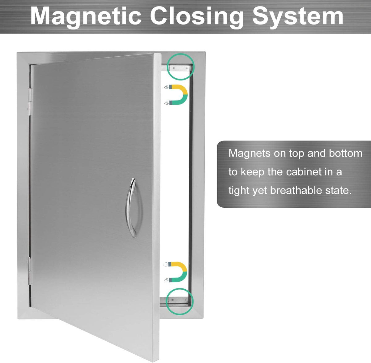 Stainless Steel Outdoor Kitchen Door Z988