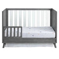 3 in 1 Crib Toddler Bed Rail Cloud Gray K136