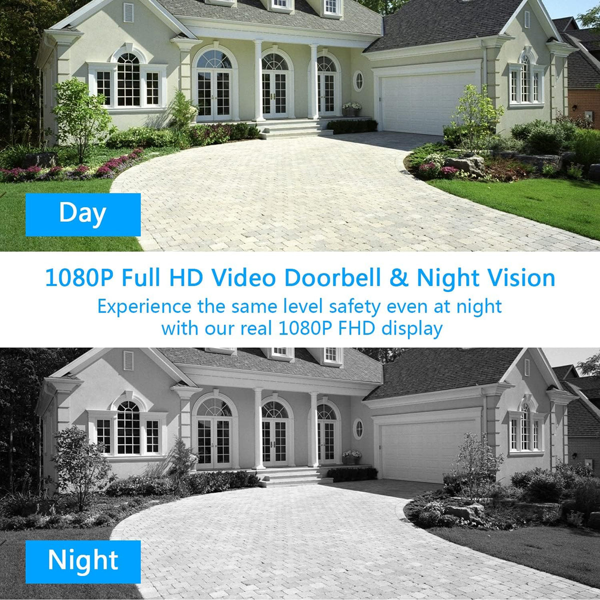 Video Doorbell Camera 1080P Wireless Door Bell with Chime M1728