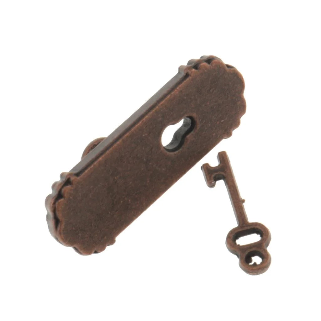 1:12 Ancient Metal Door Knob Dollhouse Miniature Handle N643