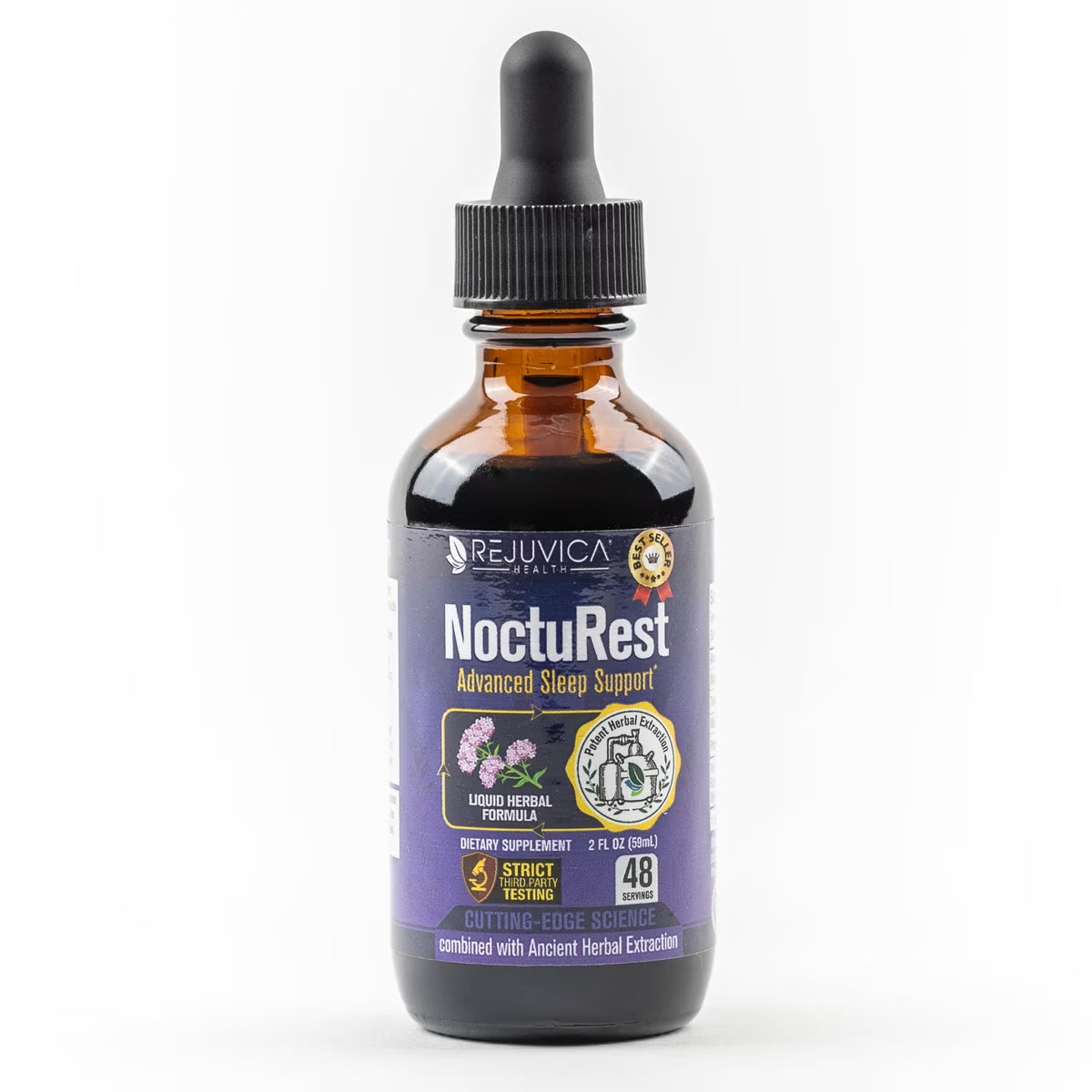 All-Natural Liquid Sleep Supplement with Melatonin, Magnesium, Chamomile W645761