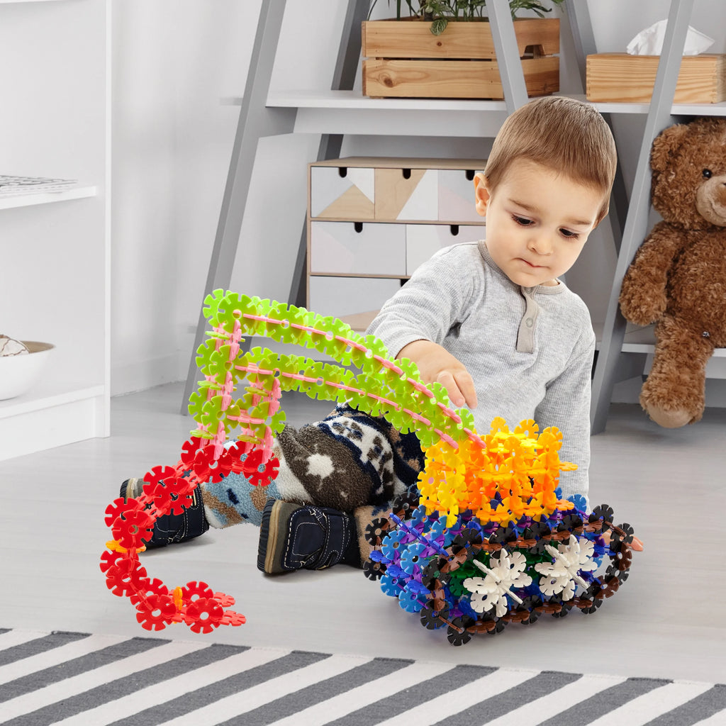 108 Pcs Interlocking Disc Construction Blocks in Light Blue R771363
