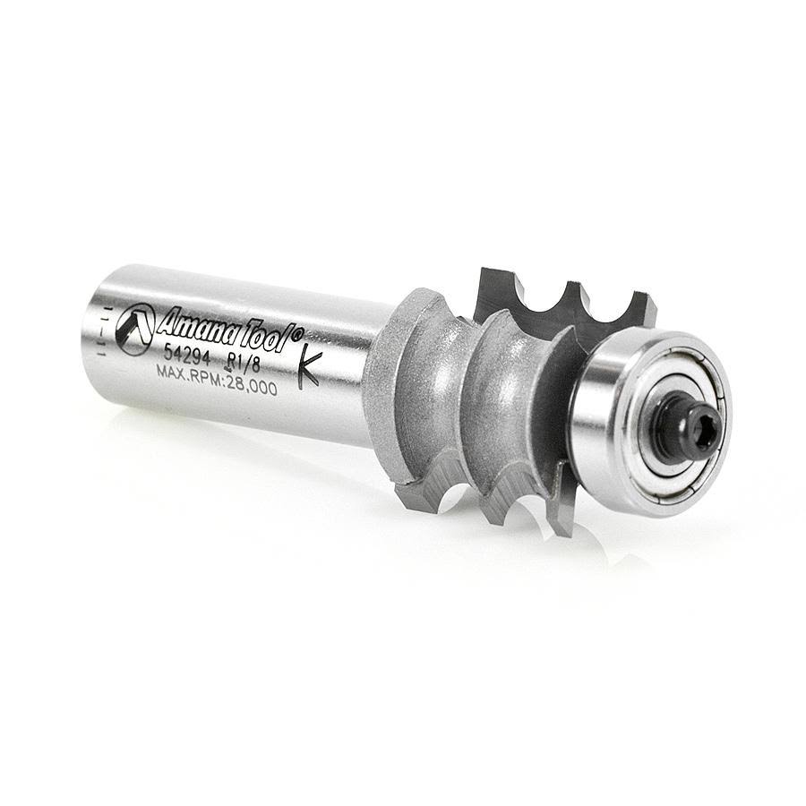 Carbide Tipped Double Beading 1/8 Radius x 7/8 Dia x 3/4 x 1/2 inch Shank C6294