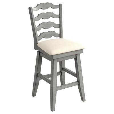 Swivel Bar Stool Weathered Gray Counter Stool P5436