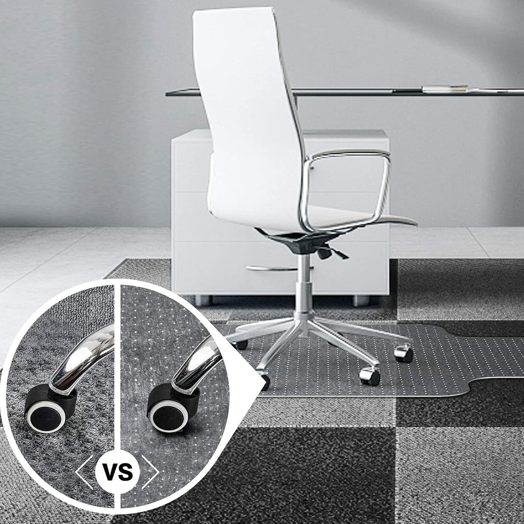 Transparent 3Pcs Office Chair Mat for Carpet Floor R955