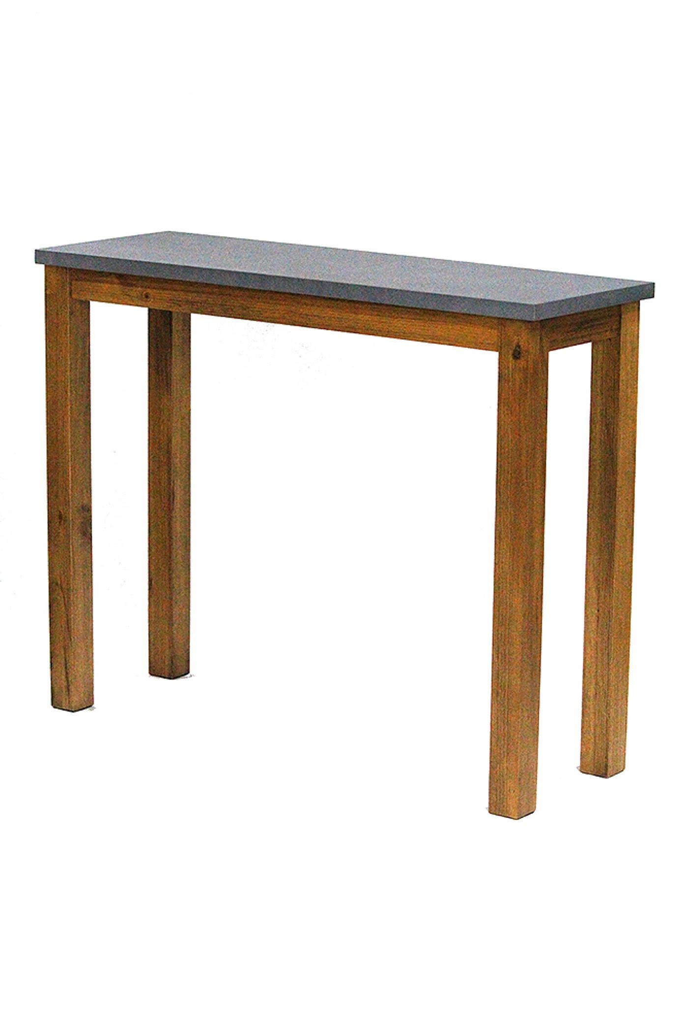Acacia and Cement MDF Wood Console Table B97605